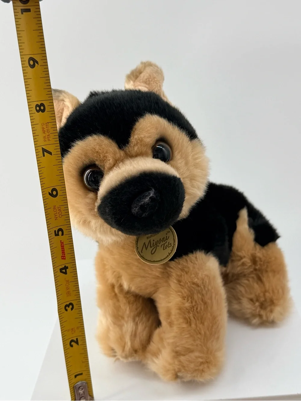 Soft Plush German Shepherd Puppy Toy - Black & Tan